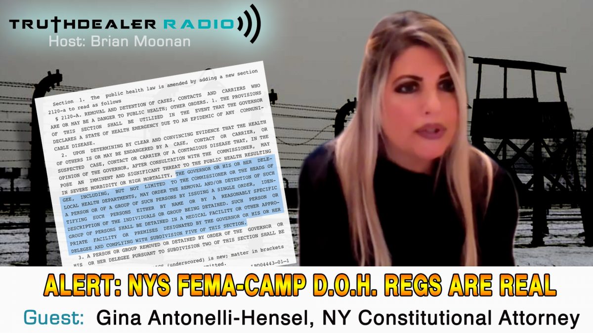 ALERT: NYS FEMA-Camp D.O.H. Regs are Real